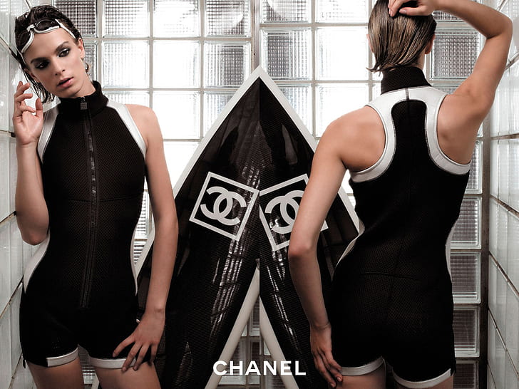 Chanel,  girl, Surfing